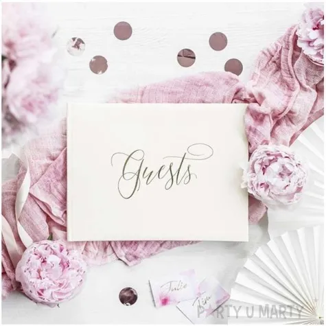 ksiega gosci guests partydeco 24 x 18 5 cm 22 kartki