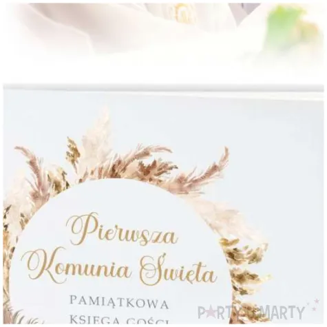 ksiega gosci komunia swieta boho 31x22 cm