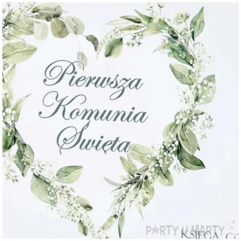 ksiega gosci komunia swieta eukaliptusowe serce 31x22 cm