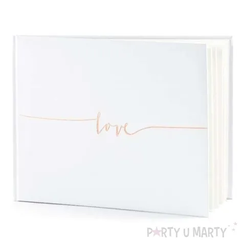 ksiega gosci love partydeco 24 x 18 5 cm 22 kartki