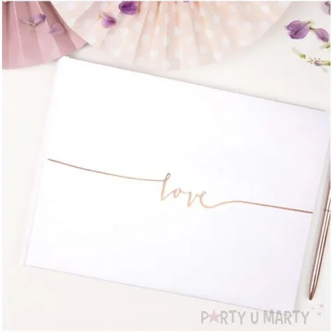 ksiega gosci love partydeco 24 x 18 5 cm 22 kartki