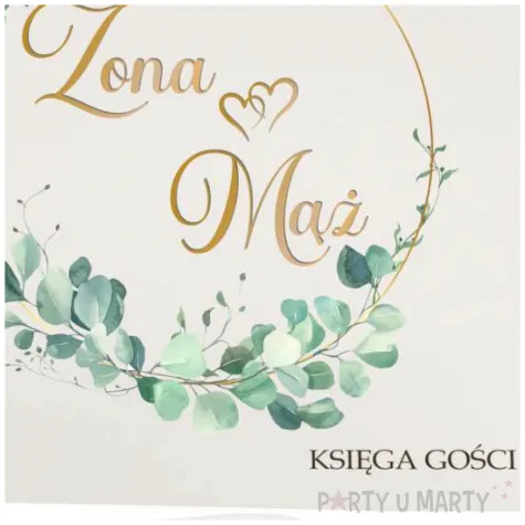 ksiega gosci slub zona i maz eukaliptus beauty