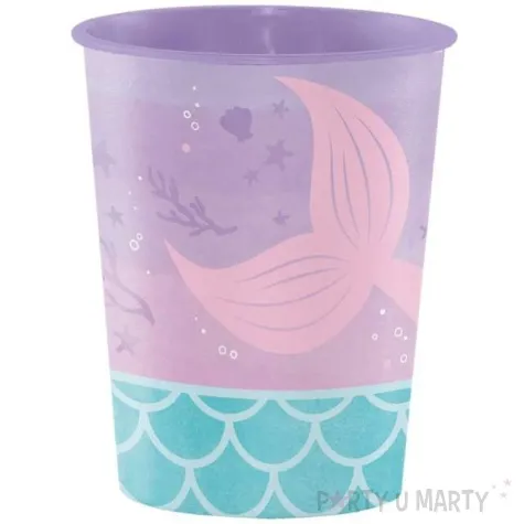 kubeczek plastikowy mermaid shine creative converting 473 ml