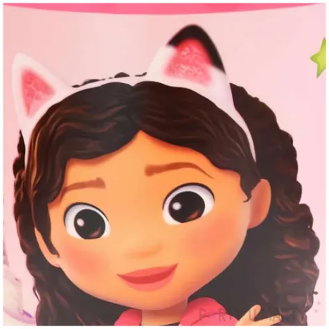 kubeczek plastikowy wielorazowy gabbys dollhouse rozowy jasny procos 250 ml