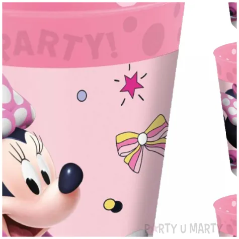 kubeczek plastikowy wielorazowy myszka minnie rozowy procos 250 ml 4 szt