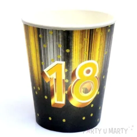 kubeczki papierowe 18 urodziny congee 250ml 6 szt
