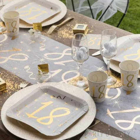 kubeczki papierowe 18 urodziny gold santex 250 ml 10 szt