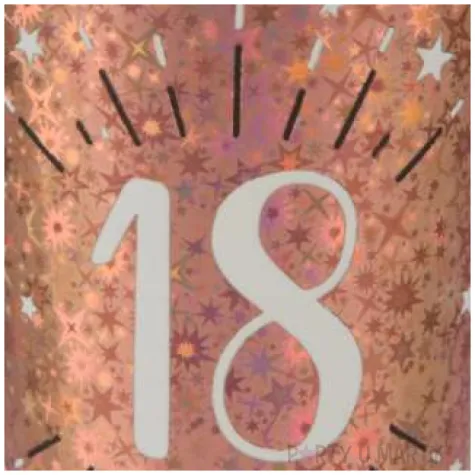 kubeczki papierowe 18 urodziny holo rozowe zloto santex 270 ml 10 szt