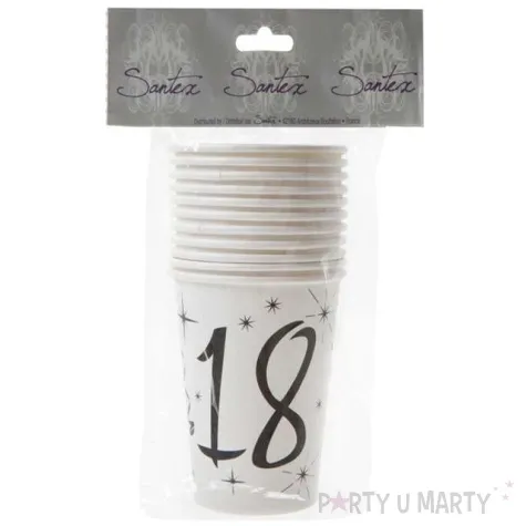 kubeczki papierowe 18 white santex 250 ml 10 szt