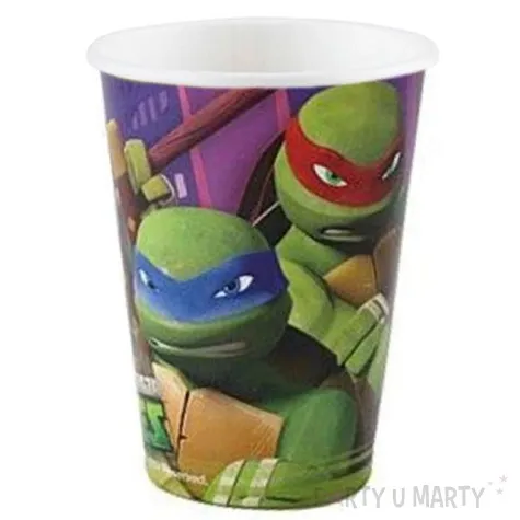 kubeczki papierowe 200 ml turtles 8 szt