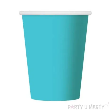 kubeczki papierowe 270 ml blekitne 6 szt