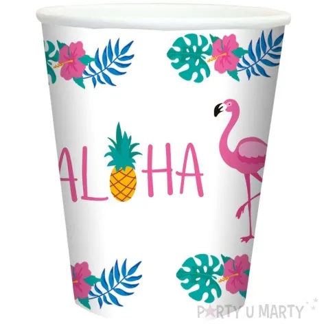 kubeczki papierowe aloha party congee 250 ml 6 szt