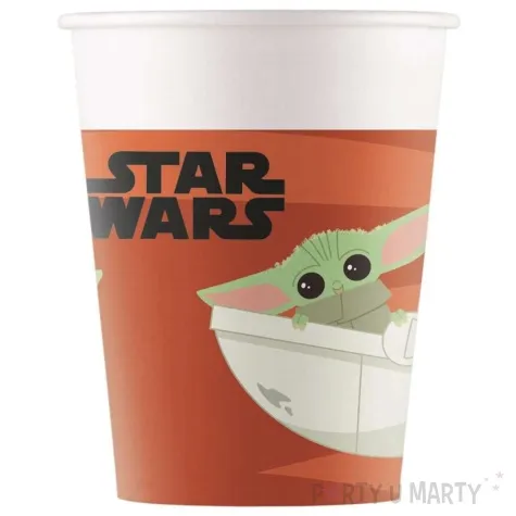kubeczki papierowe baby yoda grogu star wars gwiezdne wojny procos 200 ml 8 szt