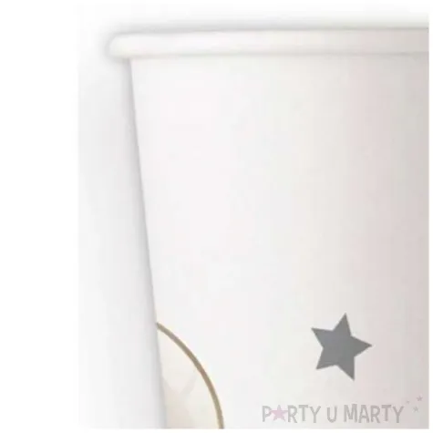 kubeczki papierowe baloniki i gwiazdki bialy procos 200 ml 8 szt