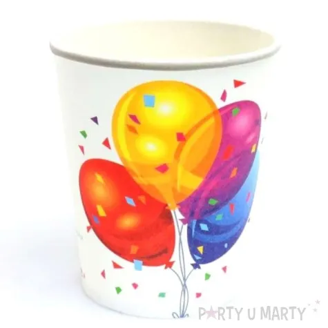 kubeczki papierowe balony congee 250ml 6 szt