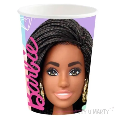 kubeczki papierowe barbie sweet life amscan 250 ml 8 szt