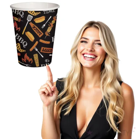kubeczki papierowe bbq party paw 250 ml 10 szt