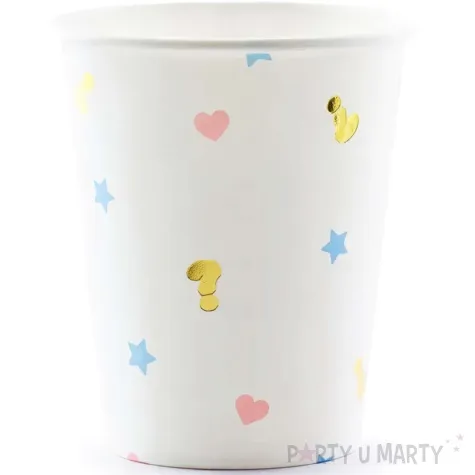 kubeczki papierowe boy or girl partydeco 200 ml 6 szt