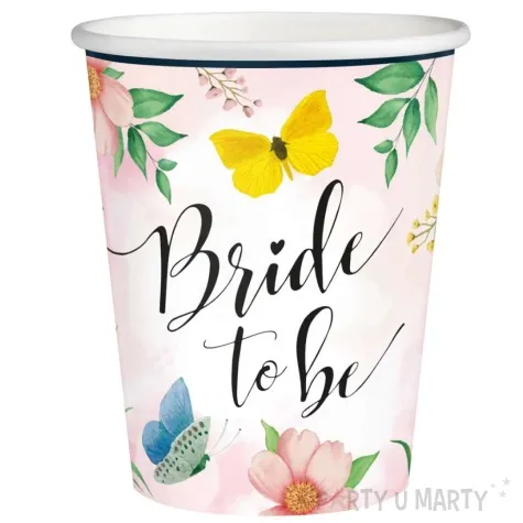 kubeczki papierowe bride to be wieczor panienski rozowy partypal 220 ml 6 szt