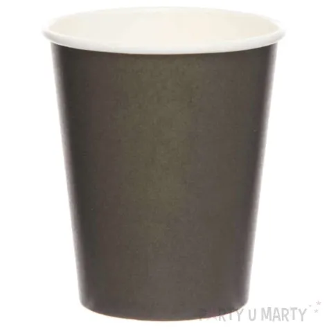 kubeczki papierowe charcoal czarny amscan 237 ml 8 szt