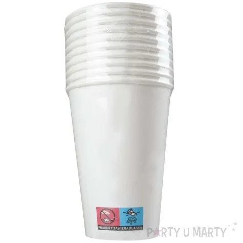 kubeczki papierowe classic bialy arpex 200 ml 10 szt