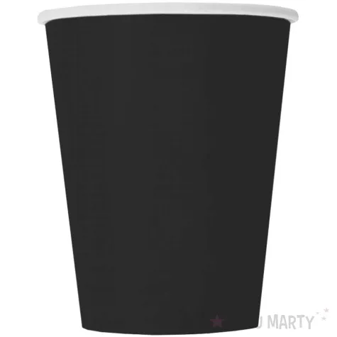 kubeczki papierowe classic czarny unique 270 ml 8 szt