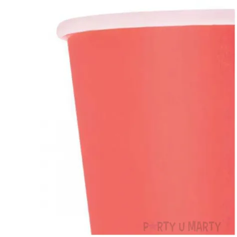 kubeczki papierowe classic czerwony unique 270ml 8 szt