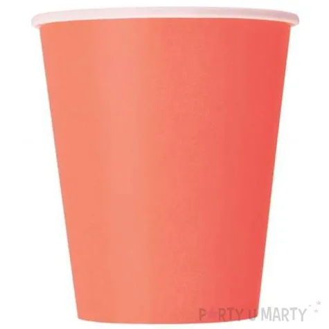 kubeczki papierowe classic unique koralowe 266 ml 14 szt