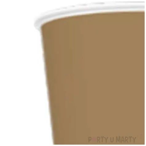 kubeczki papierowe classic zlote maki 250 ml 8 szt