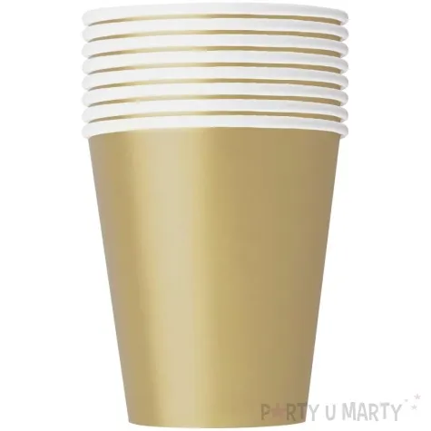 kubeczki papierowe classic zloty unique 270ml 8 szt