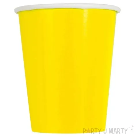 kubeczki papierowe classic zolty unique 270 ml 8 szt