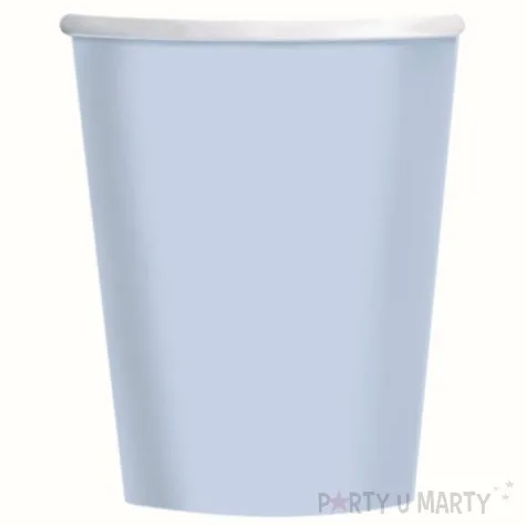 kubeczki papierowe clear sky blekitny amscan 237 ml 8 szt