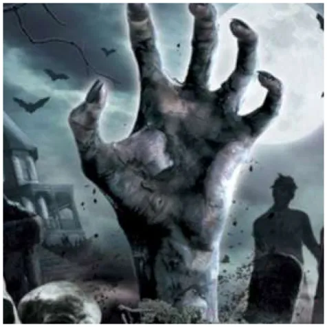 kubeczki papierowe cmentarz halloween guirca 6szt 355ml