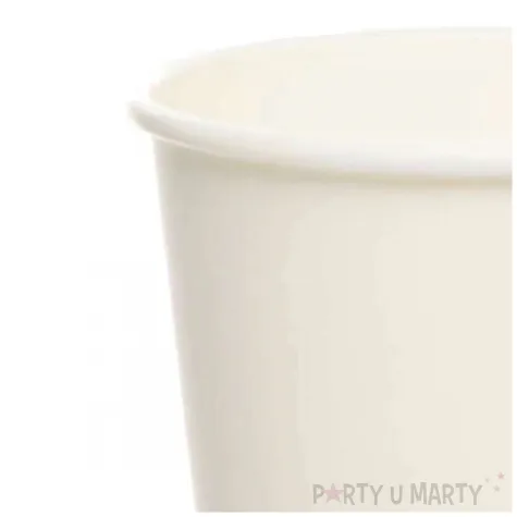 kubeczki papierowe coconut bialy amscan 237 ml 8 szt