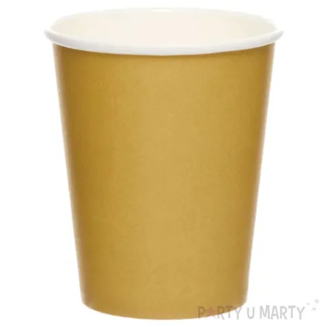 kubeczki papierowe creme brulee zolty amscan 237 ml 8 szt