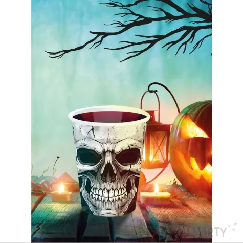 kubeczki papierowe czaszka guirca 240 ml 6 szt