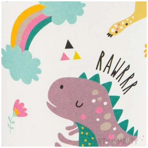 kubeczki papierowe dinozaury partypal 220 ml 6 szt