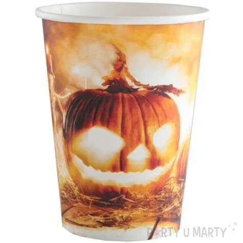kubeczki papierowe dynia halloween 250 ml 10 szt