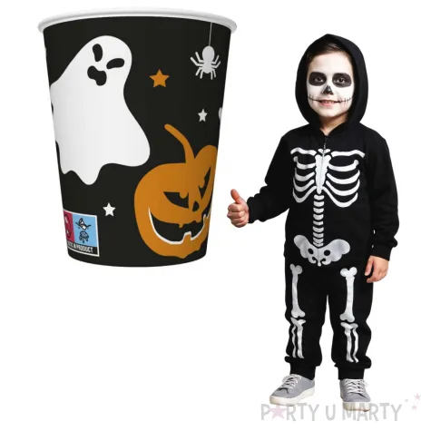 kubeczki papierowe dynie i duszki maki 250 ml 8 szt