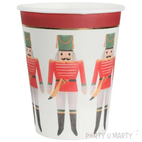 kubeczki papierowe dziadek do orzechow zolnierzyki santex 10 szt 270 ml