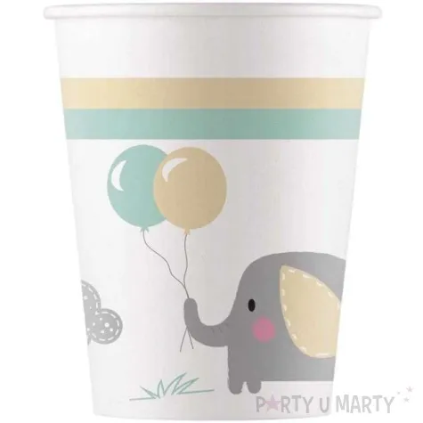 kubeczki papierowe elephant baby procos 200 ml 8 szt