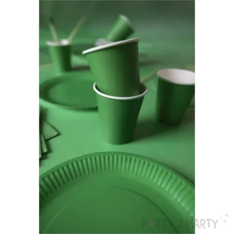 kubeczki papierowe evergreen zielony amscan 237 ml 8 szt
