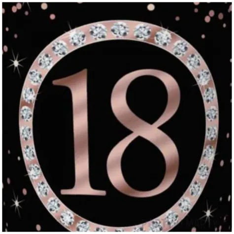 kubeczki papierowe glitter liczba 18 rose gold 250 ml 8 szt