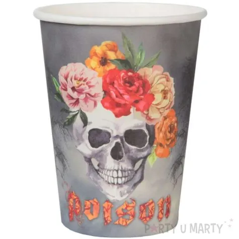 kubeczki papierowe graveyard czaszka day of the dead santex 250 ml 10 szt