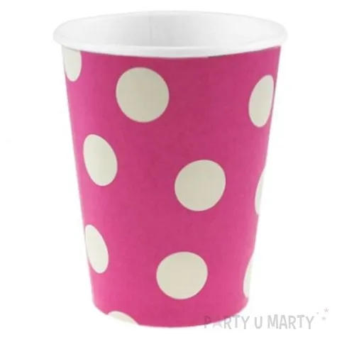 kubeczki papierowe groszki rozowe godan 270 ml 6 szt