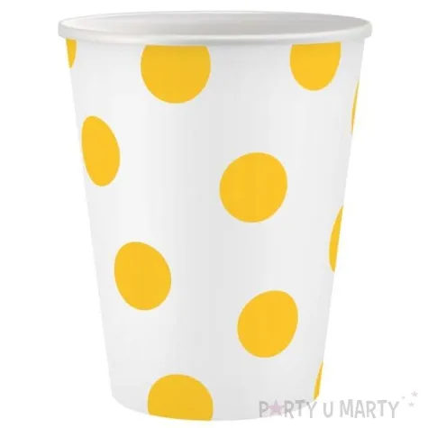 kubeczki papierowe groszki zolte godan 250 ml 6 szt