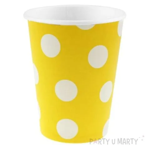 kubeczki papierowe groszki zolte godan 270 ml 6 szt