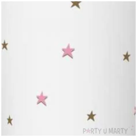 kubeczki papierowe gwiazdki rozowo zlote maki 250 ml 8 szt