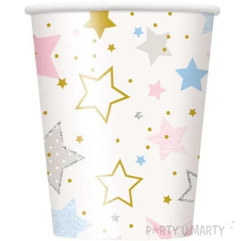 kubeczki papierowe gwiazdki unique 266 ml 8 szt