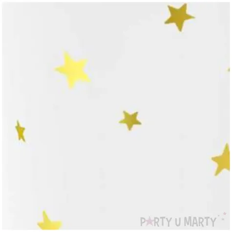 kubeczki papierowe gwiazdki zlote partypal 220 ml 6 szt